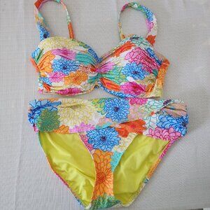 Floral Multicolor Women's Bikini Set